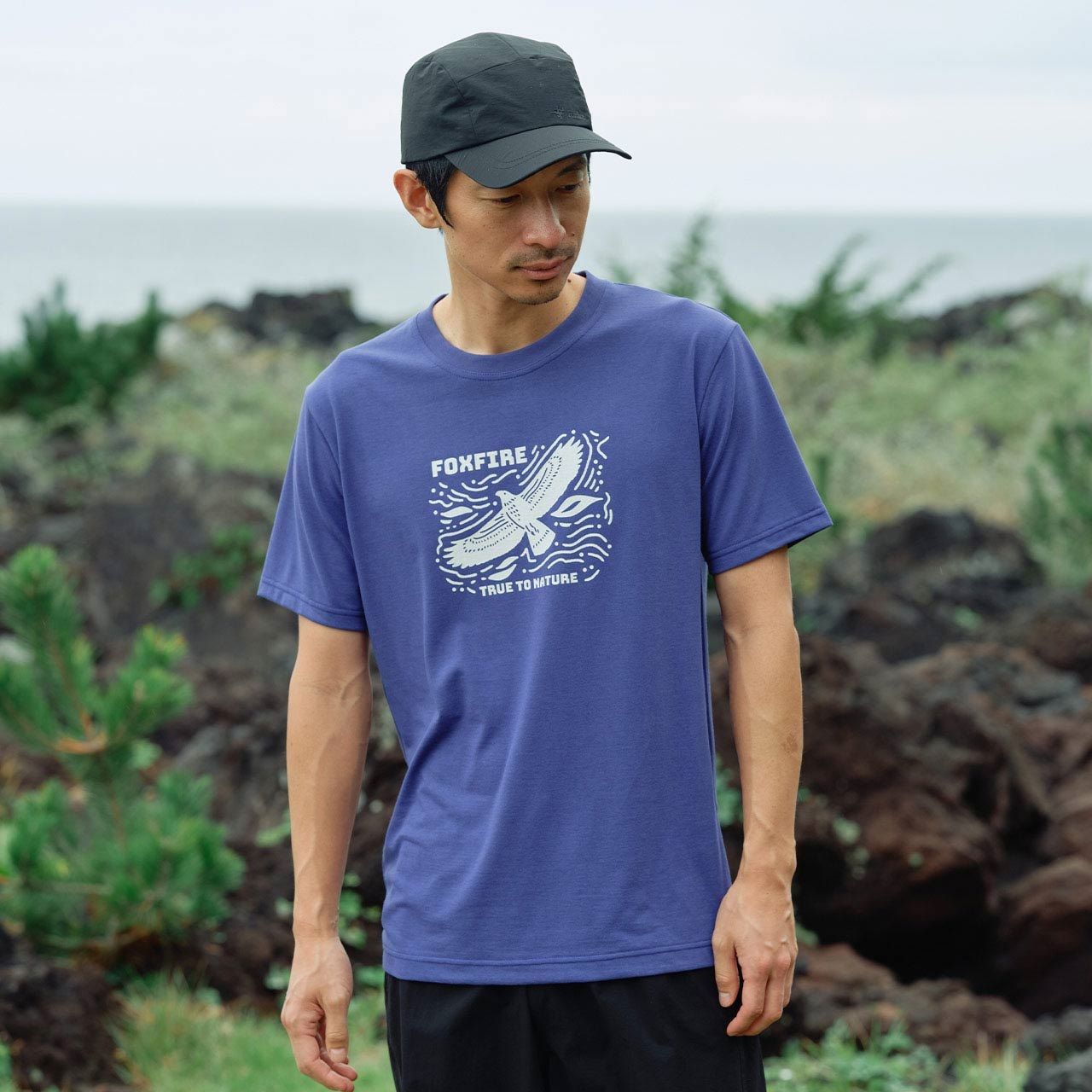 CシールドイーグルティーS/S (Men's)/ネイビー