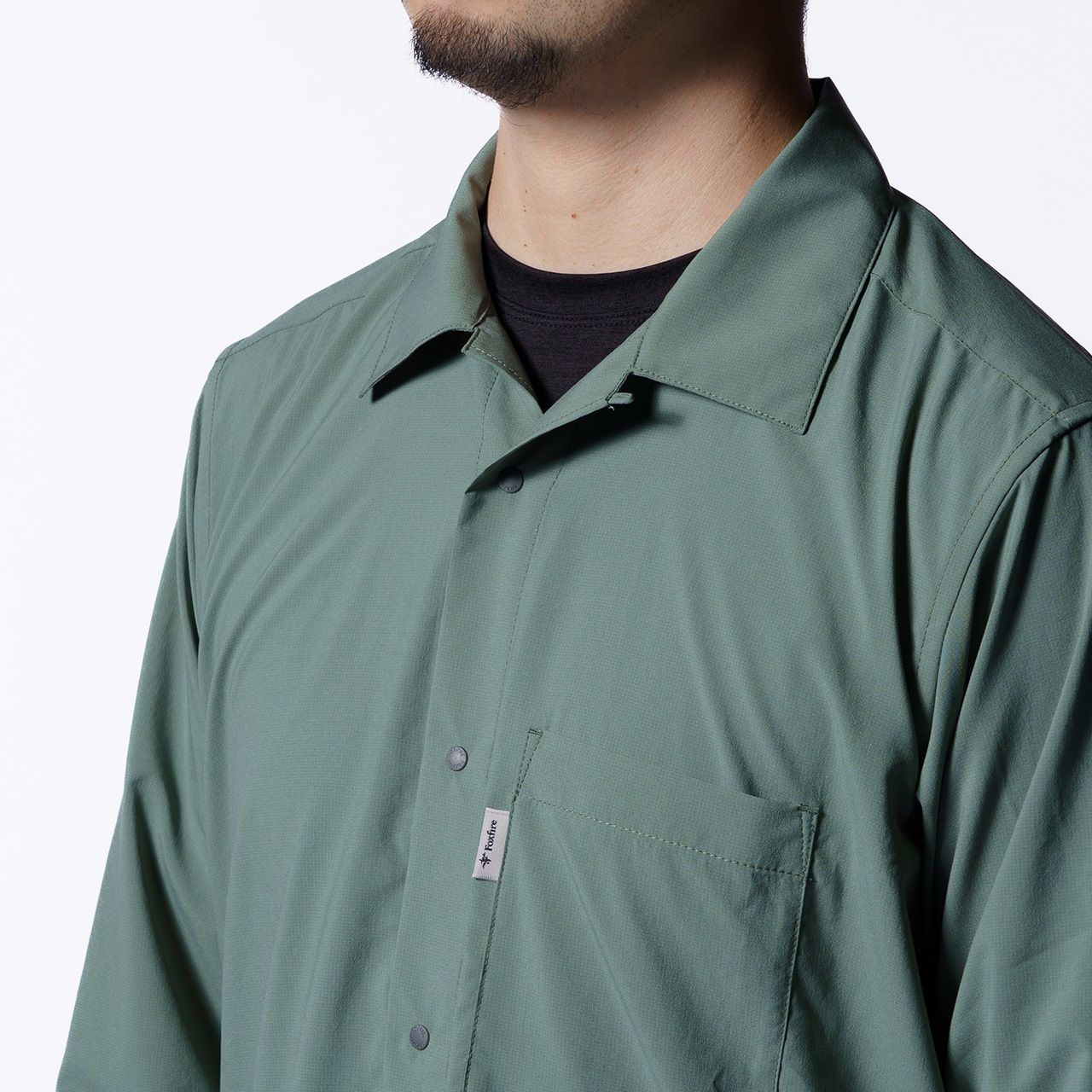 TSシェルシャツ /ブラック