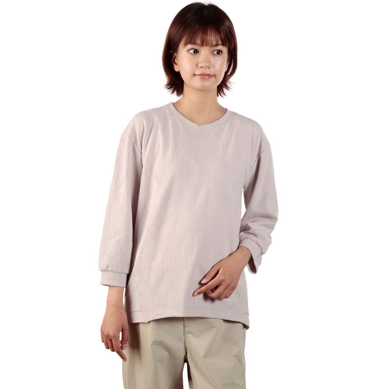 TSプランツジャカードクルー7/S (Women's)/ブルー