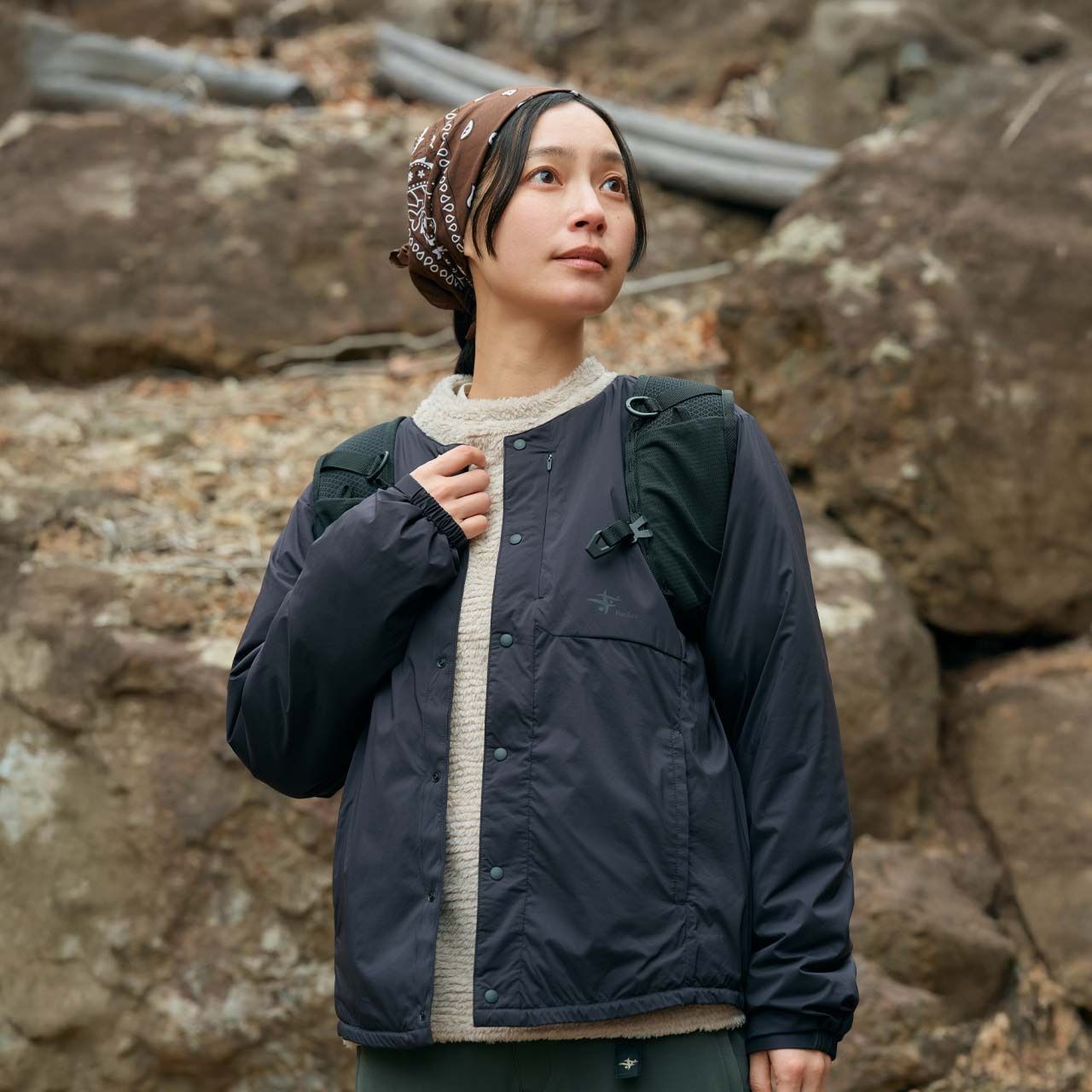 オクタライニングカーディ (Unisex)/グラナイトサンド