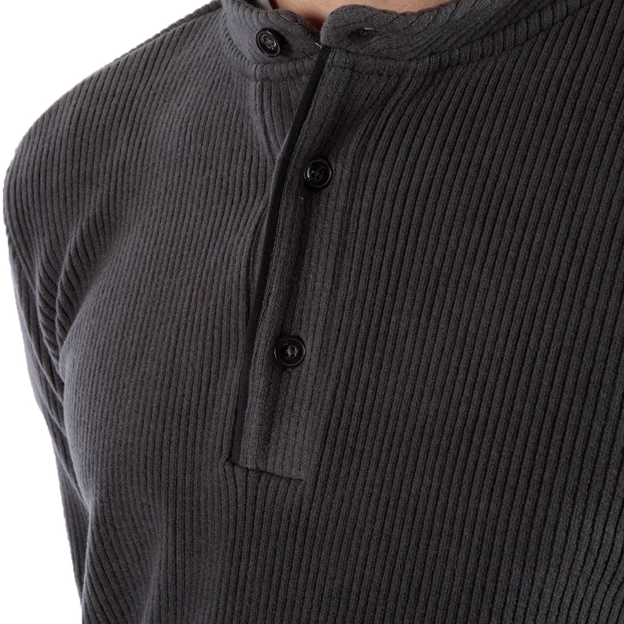 コーデュロイヘンリーネック(Men's)/カーボンブラック