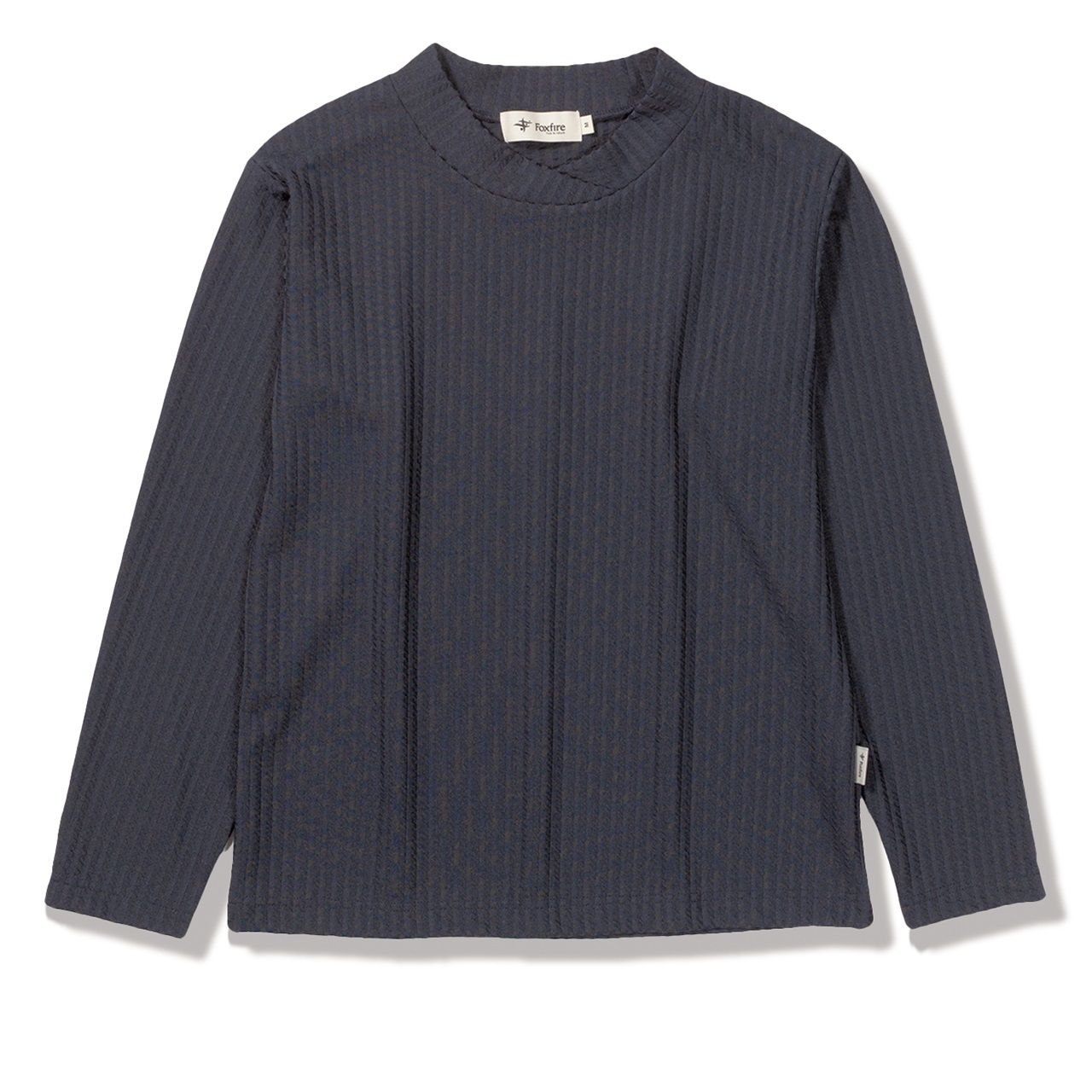TSワッフルリブクロスネック (Women's)/ネイビー