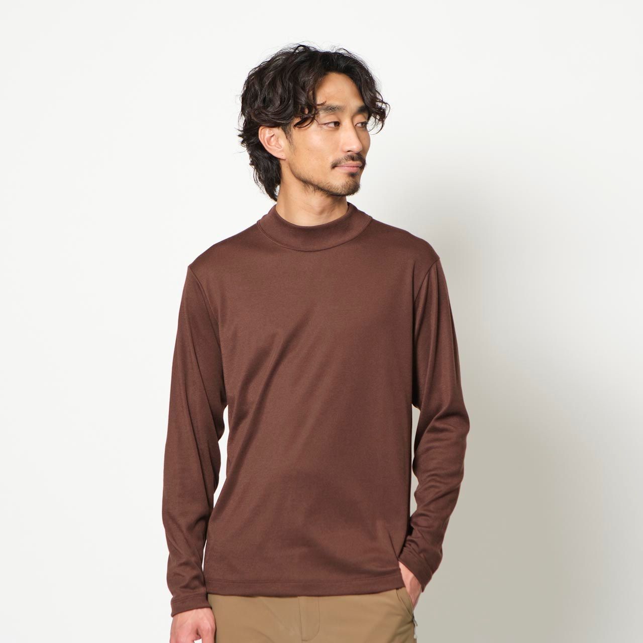 TSサーマルスムースモックネック (Men's)/ネイビー