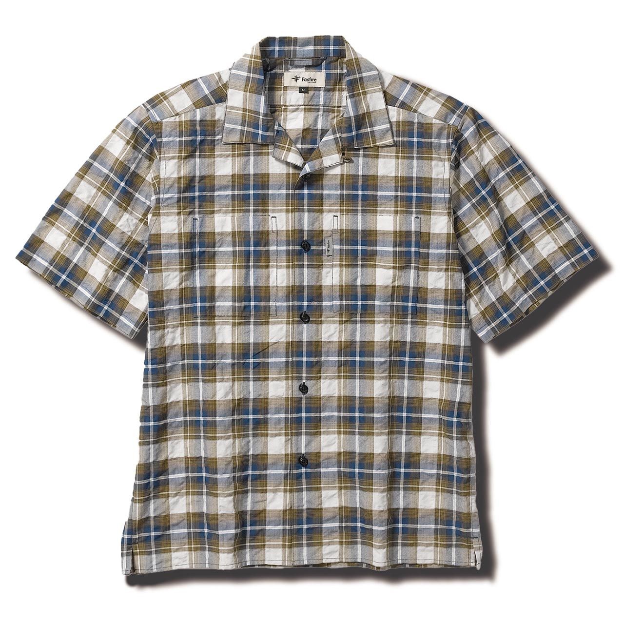 CシールドサーフェスチェックOCシャツS/S (Men's)/カーキ