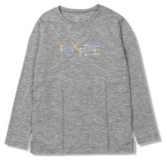 TS EXストレッチロゴクルー/グレー  Foxfire