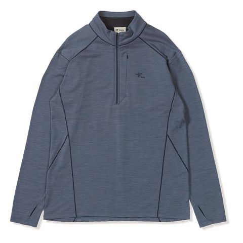 PPウールハーフジップ (Men's)/スレートブルー