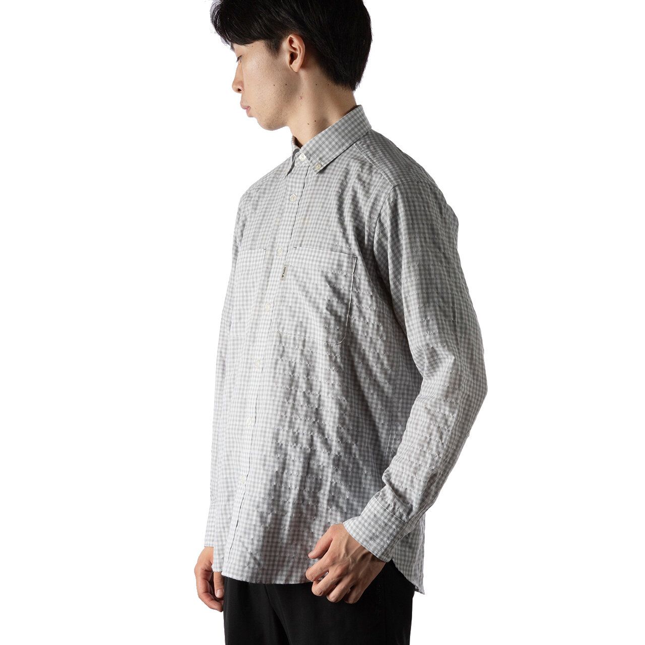 TSサッカーギンガムシャツ(Men's)/ブラック