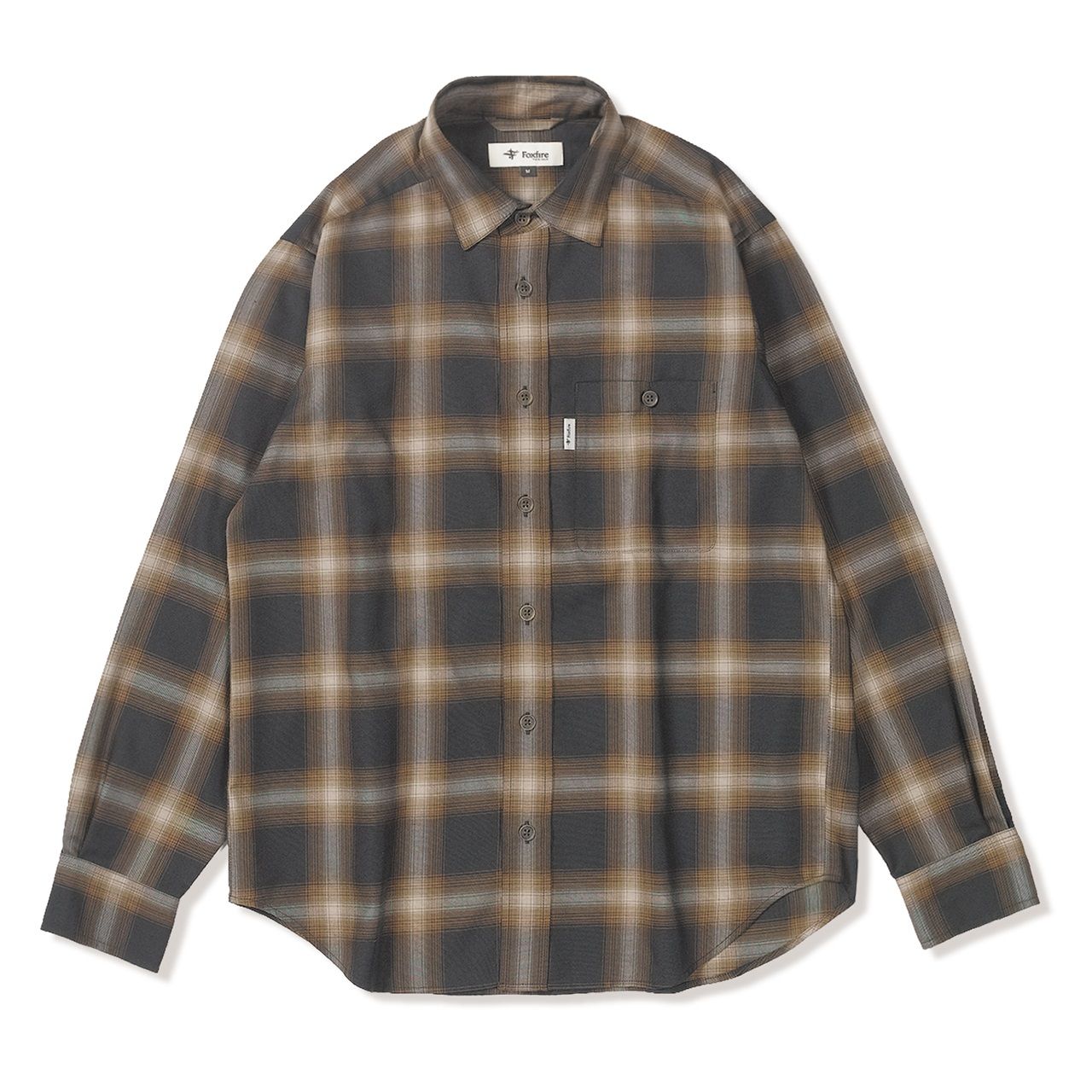 フェードチェックシャツ (Men's)/ブラウン