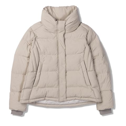 マイクロパフボリュームネックジャケット/ペールピンク