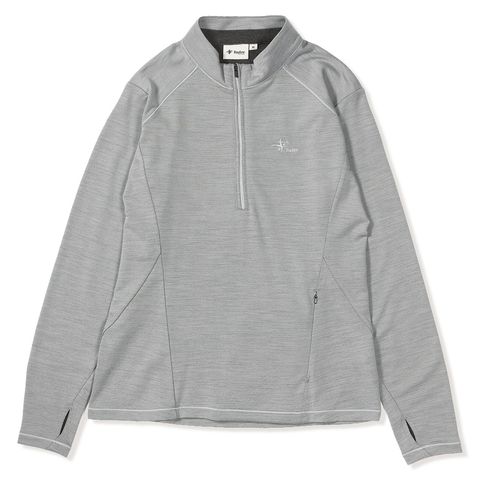 PPウールハーフジップ (Women's)/グレー