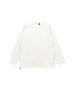 エコハイブリッド オーバーサイズ ロングスリーブTシャツ/ホワイト