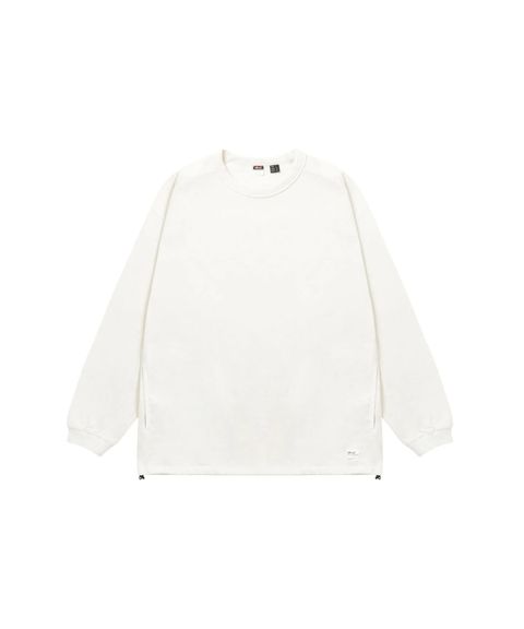 エコハイブリッド オーバーサイズ ロングスリーブTシャツ/ホワイト