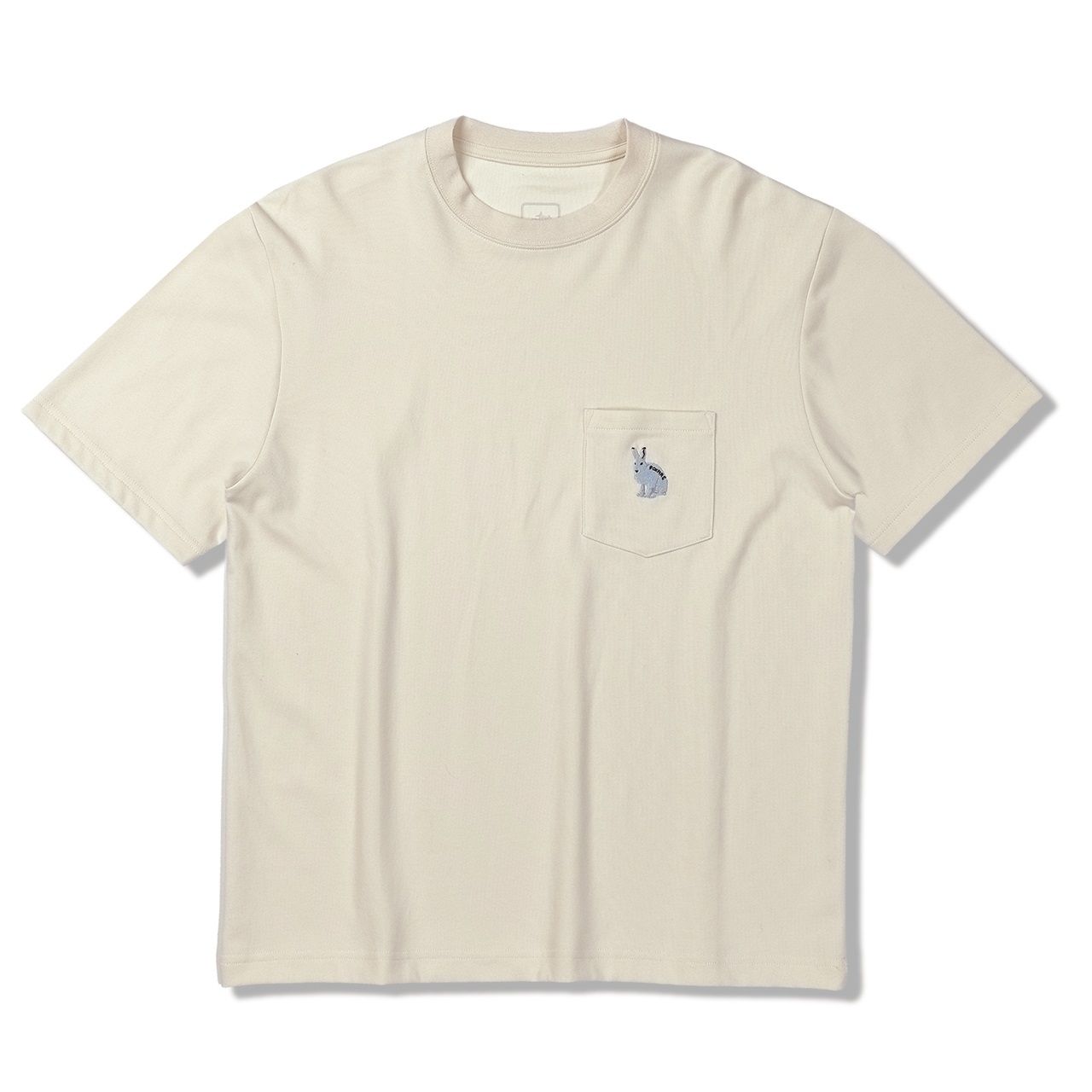 TCウサギポケットティーS/S/オフホワイト