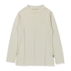 TSスムースボーダーモックネック (Women’s)/クリーム