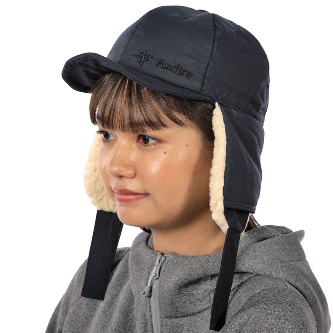 イヤーフラップキャップ/ネイビー