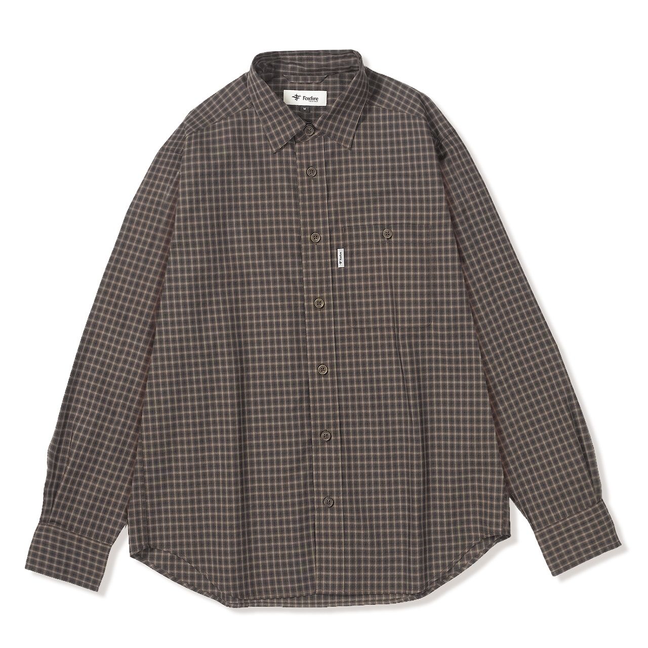 ミニチェックシャツ (Men's)/ブラウン