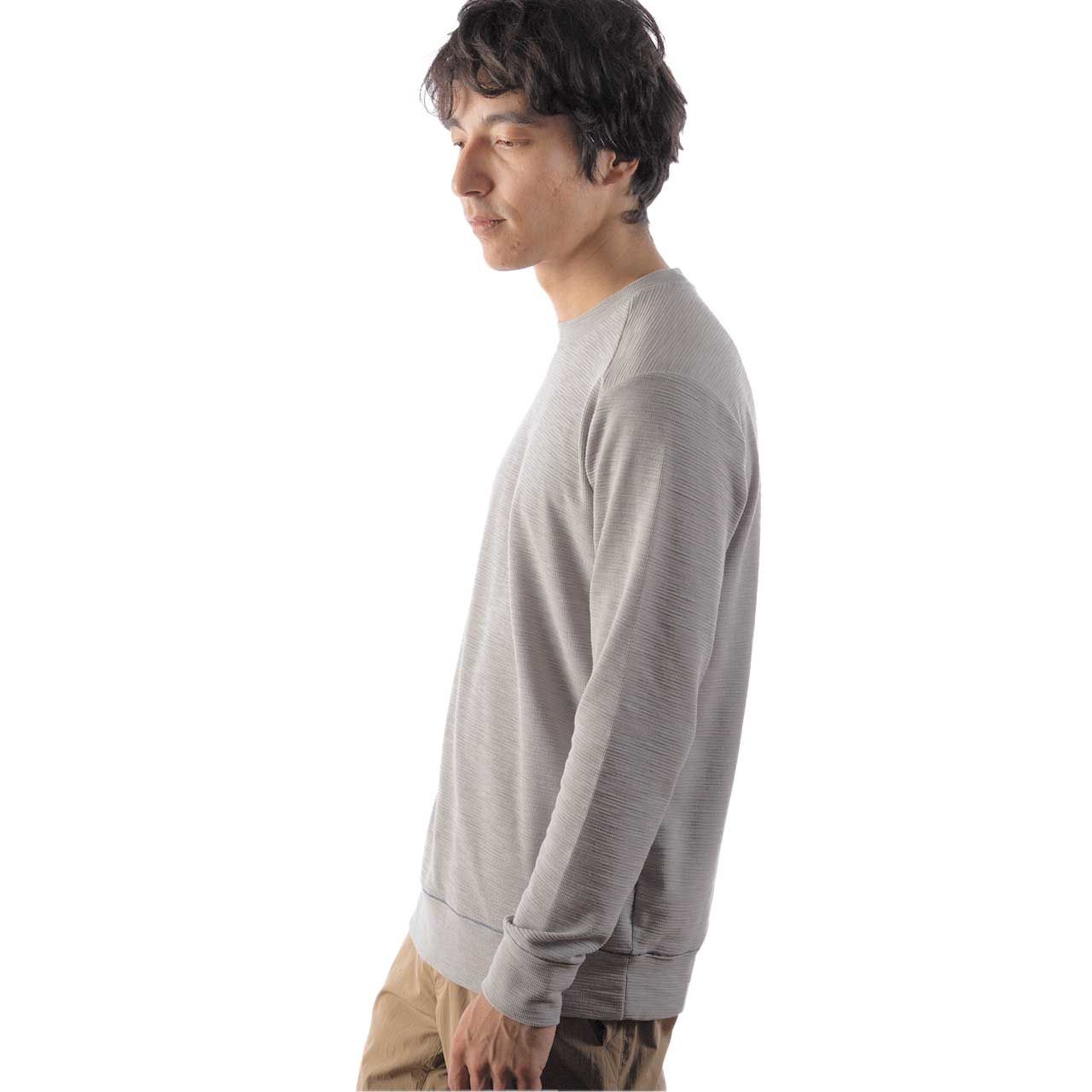 スラブリブクルー(Men's)/グレー
