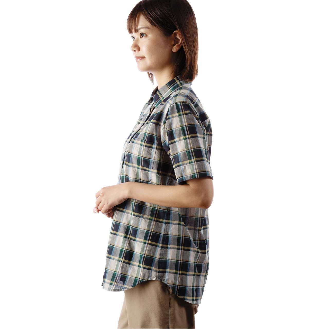 CシールドプレザントシャツS/S(Women's)/グリーン
