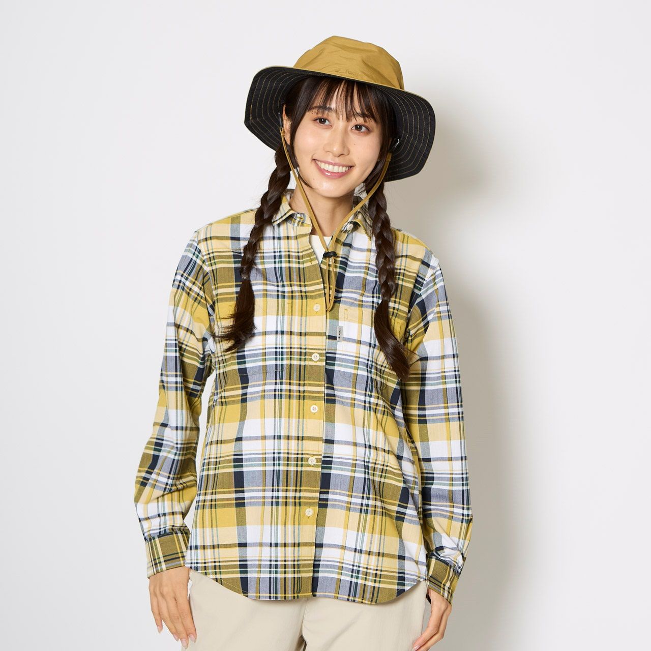Cシールドフレッシュチェックシャツ (Women's)/イエロー