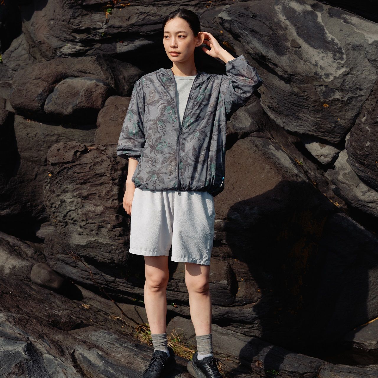 FISHDOMシェルジャケット /ブラック