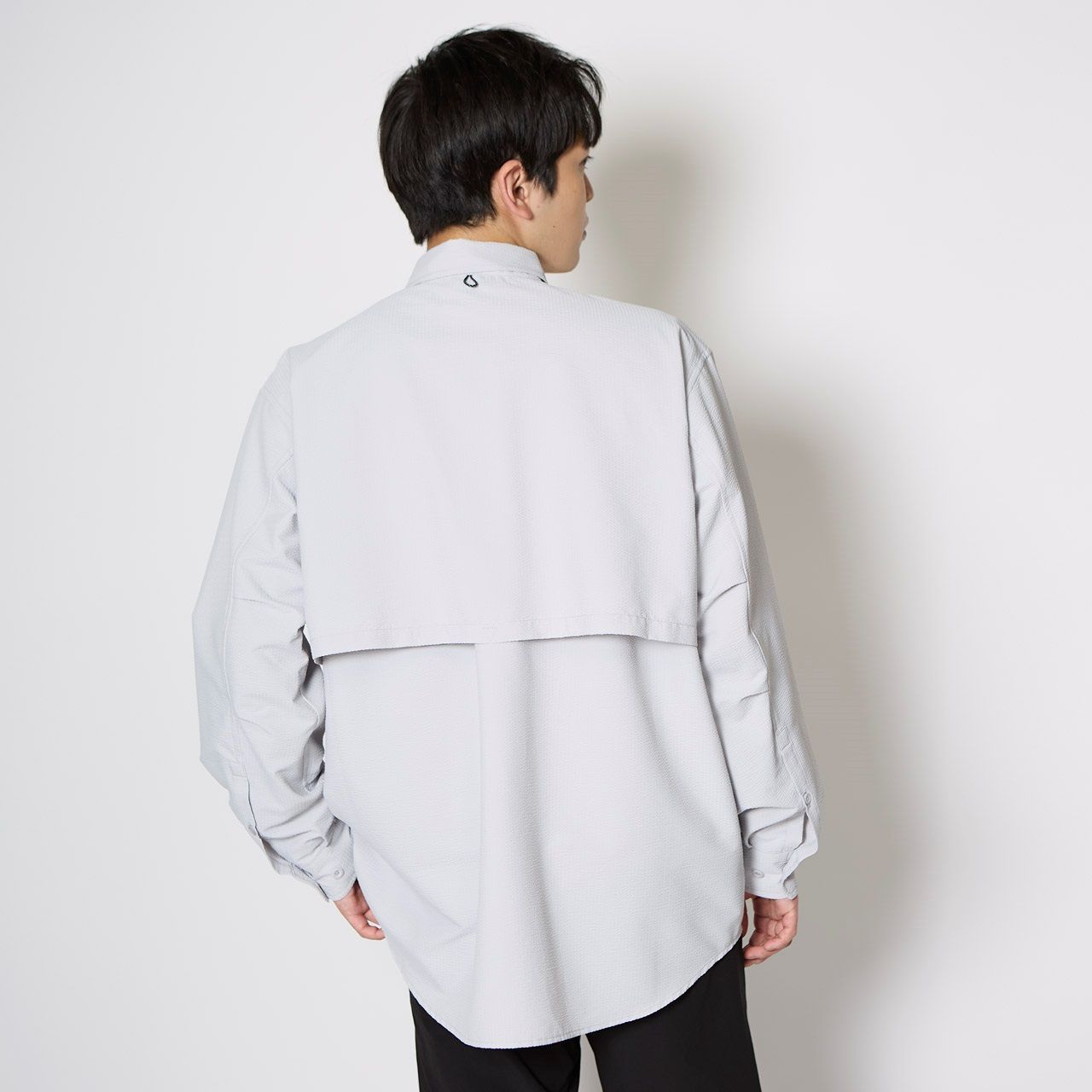 FISHDOMシャツ /ライトグレー