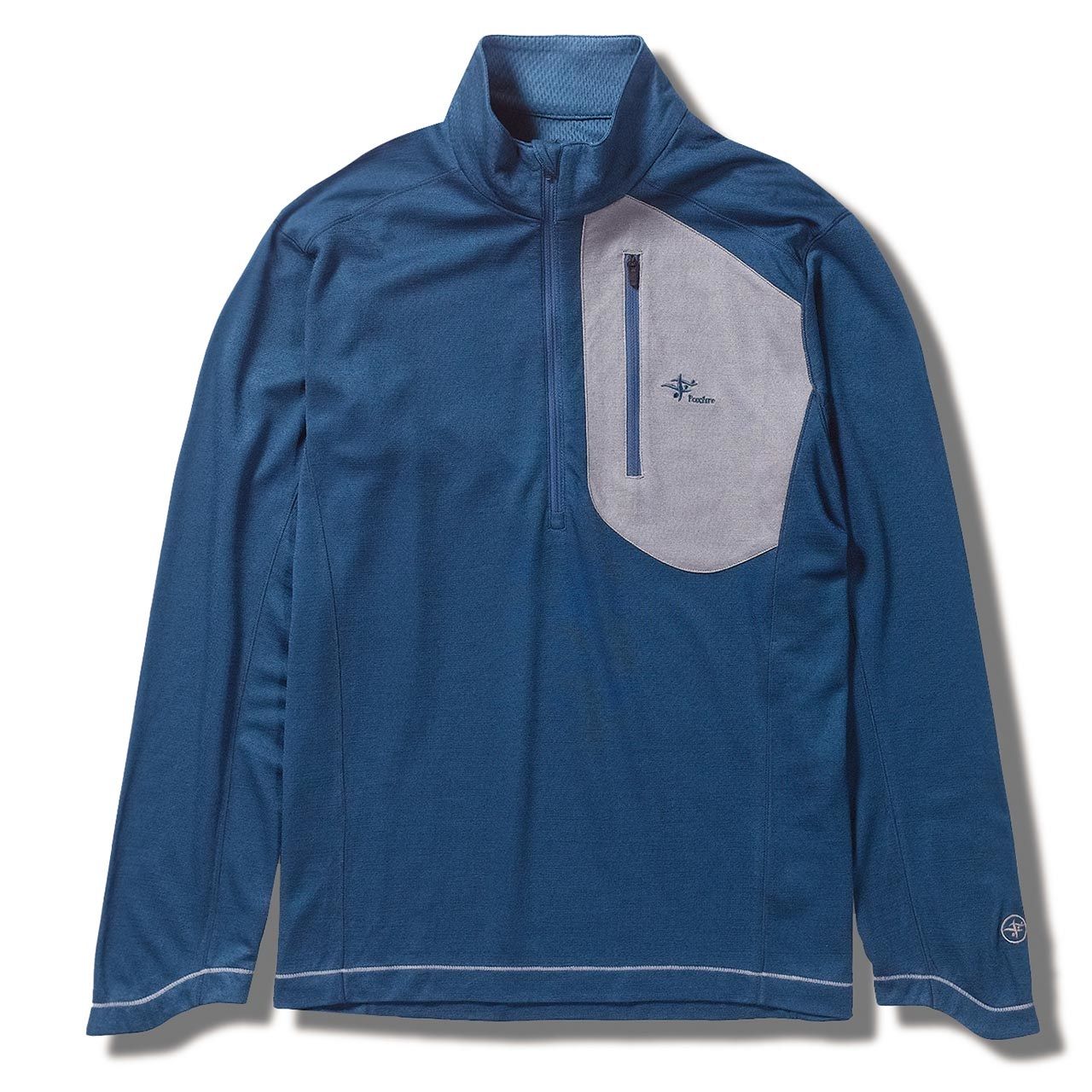 Foxfire - TSウールハーフジップ(Men's)/ブルー | ラスエ
