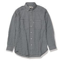 TSサッカーギンガムシャツ(Men's)/ブラック  Foxfire