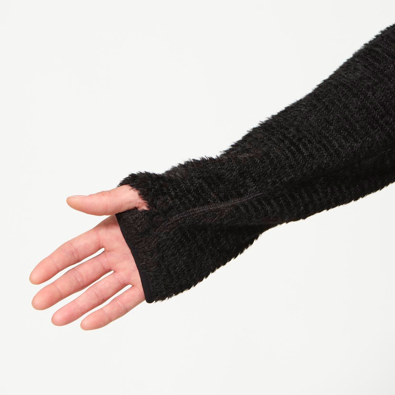 オクタヘリックスニットプルオーバーフーディ (Unisex)/ブラック