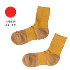 和SHI-DRYショートソックス/イエロー