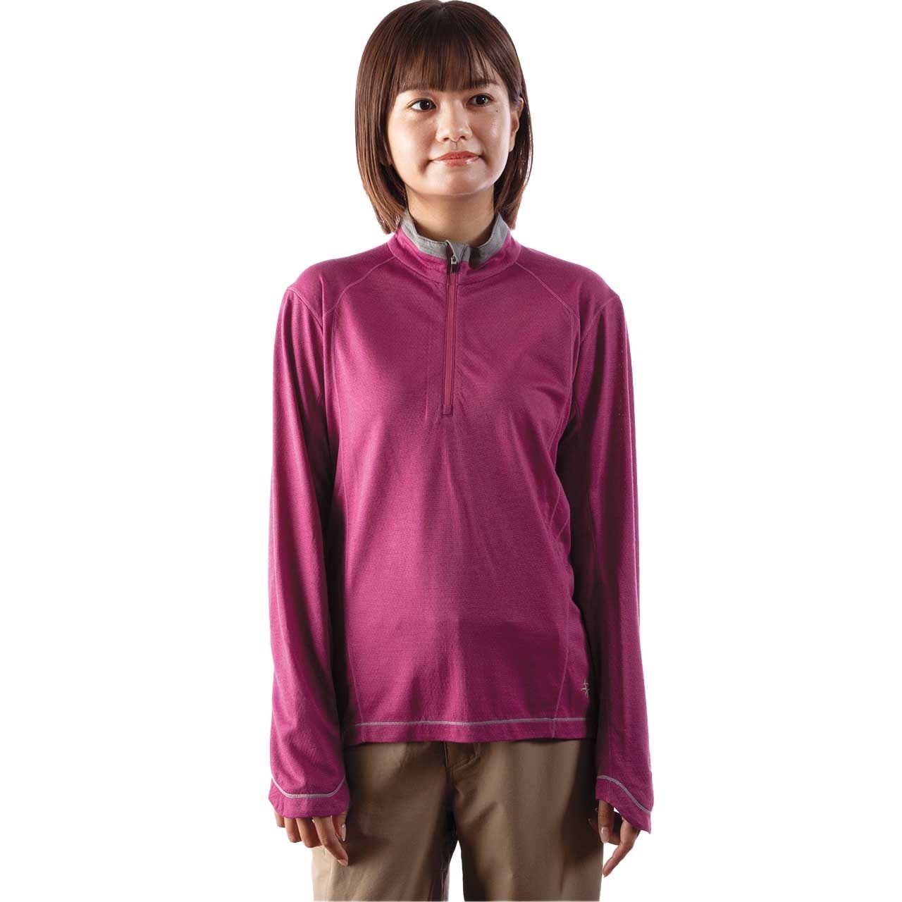 TSウールハーフジップ(Women's)/グレー