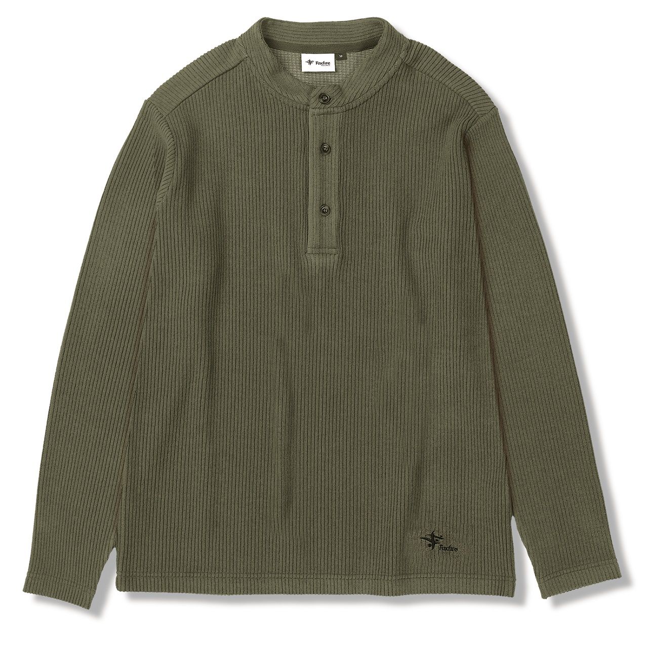コーデュロイヘンリーネック(Men's)/オリーブ