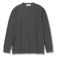 スラブリブクルー(Men's)/カーボンブラック  Foxfire