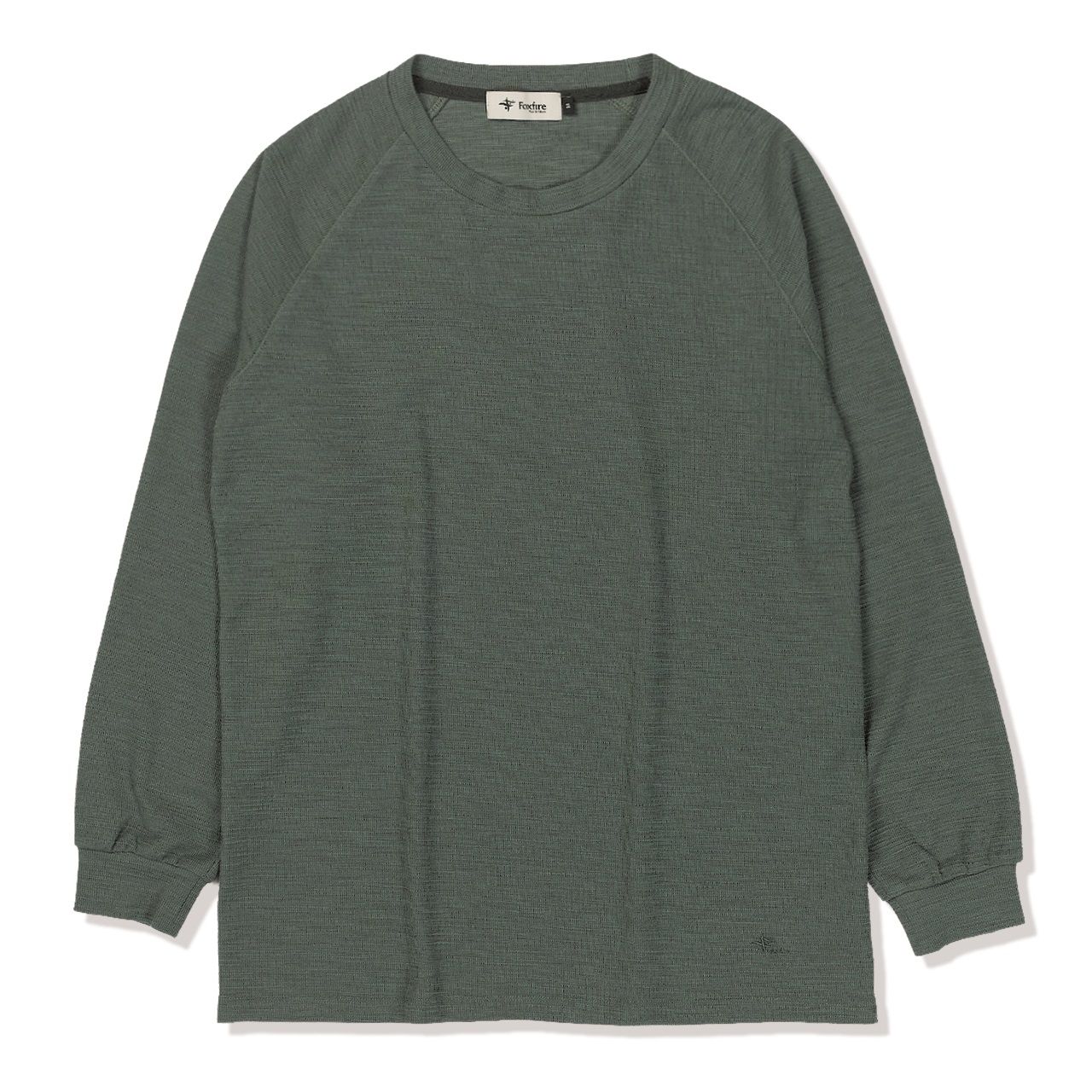 スラブリブラグランクルー (Men's)/アッシュグリーン