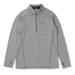 PPウールハーフジップ (Men's)/グレー