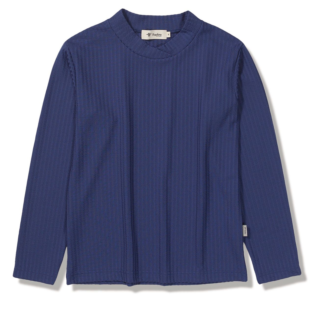 TSワッフルリブクロスネック (Women's)/ブルー