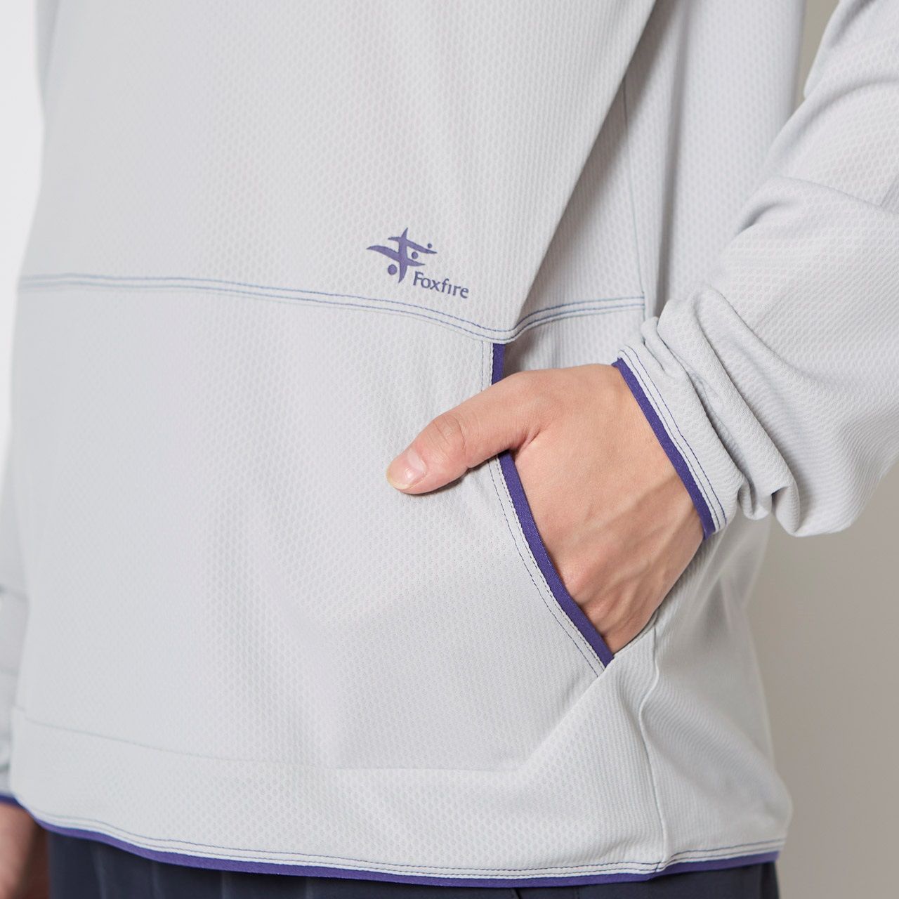 SCハニカムフーディ (Men's)/ライトグレー