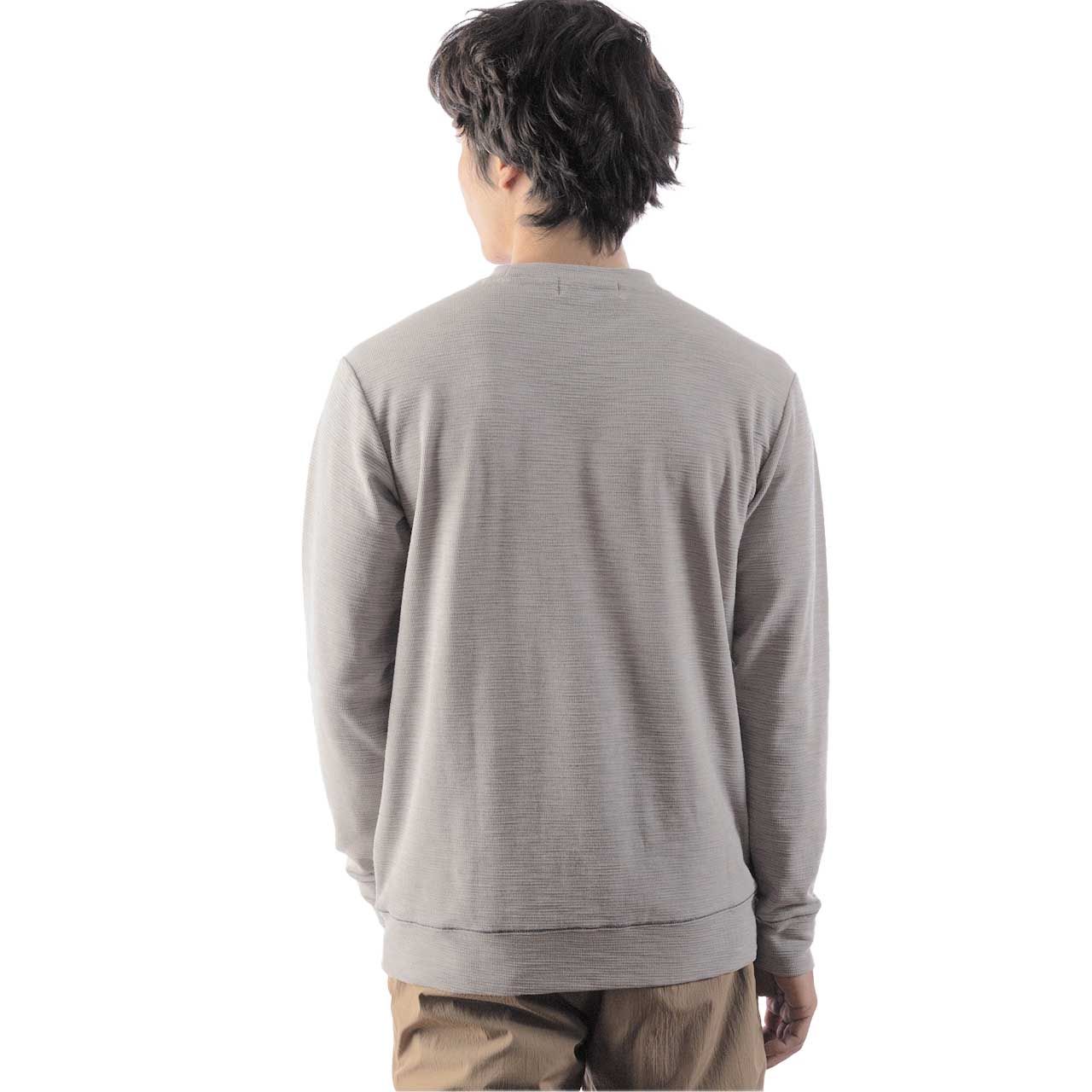 スラブリブクルー(Men's)/グレー