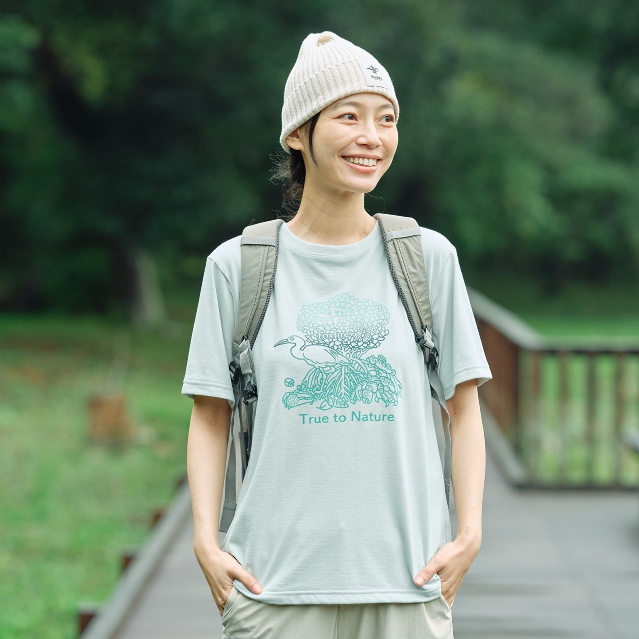 CシールドマングローブティーS/S (Women’s)/フェードブルー