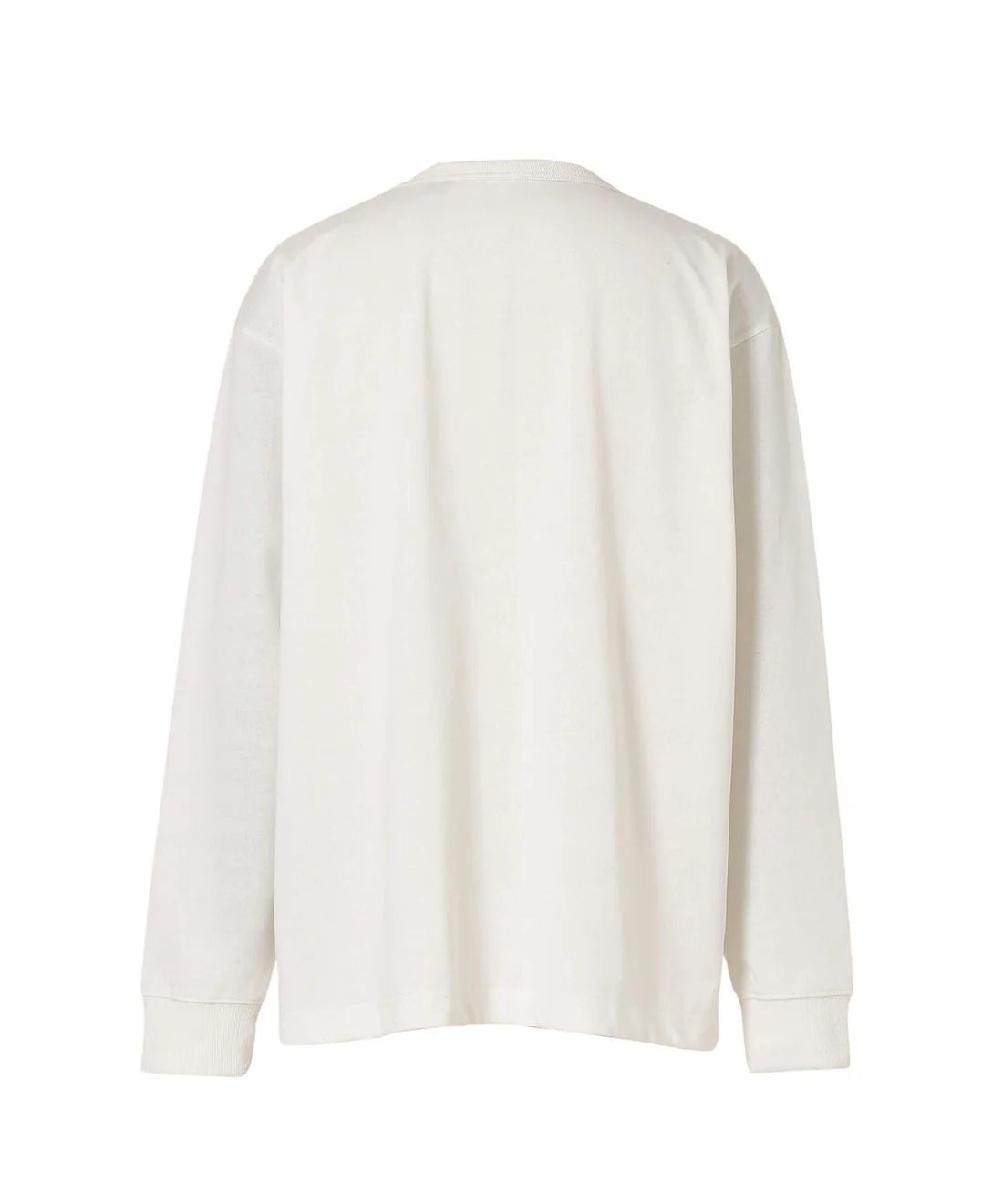 エコハイブリッド ボックスロゴ ロングスリーブTシャツ/ホワイト