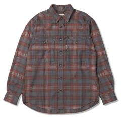 TSジッパーシャツ/レッド