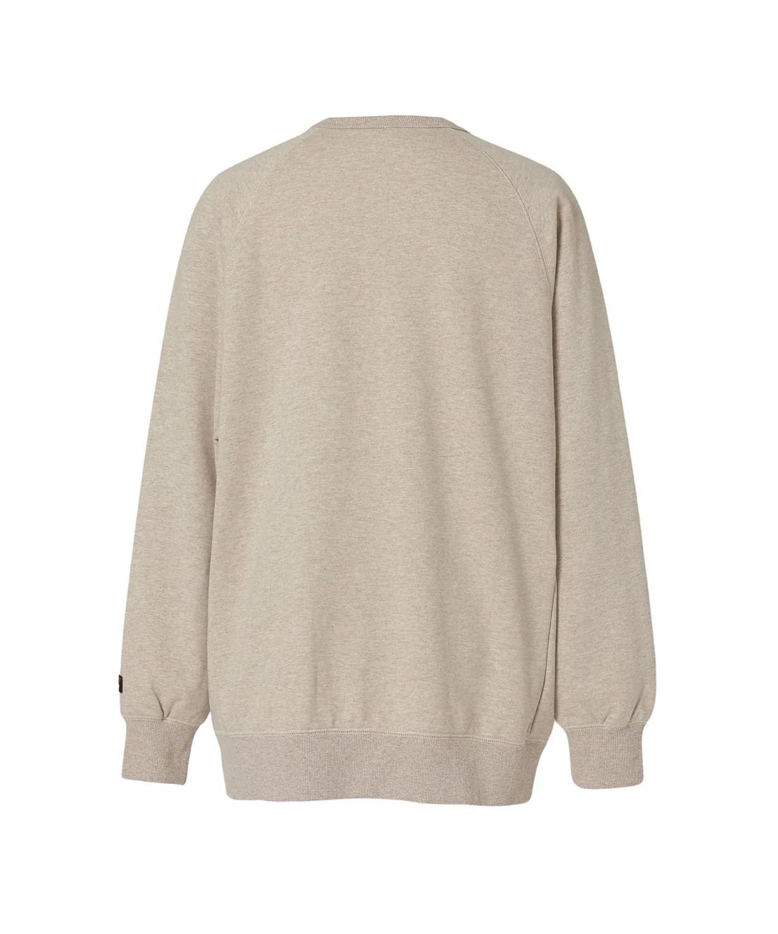 エコハイブリッド ボックスロゴ スウェットシャツ/ホワイト