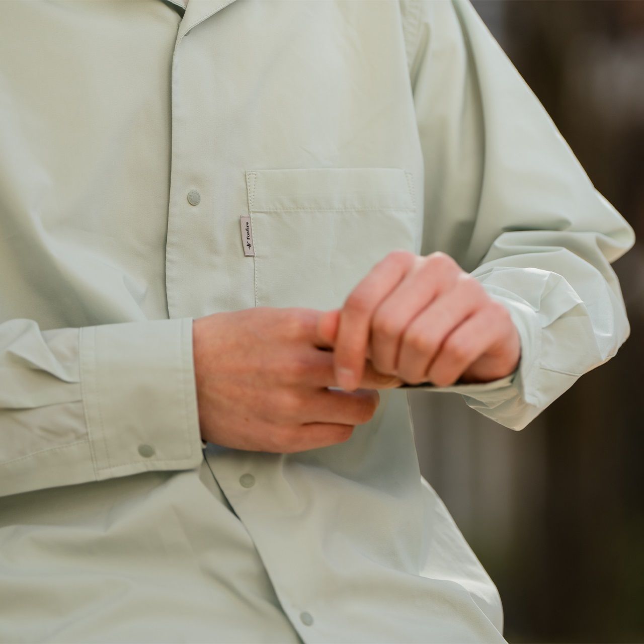 TSシェルシャツ /ブラック