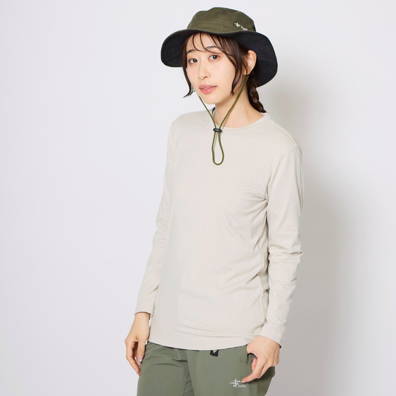 TS EXストレッチウォームクルー (Women's)/グラナイトサンド