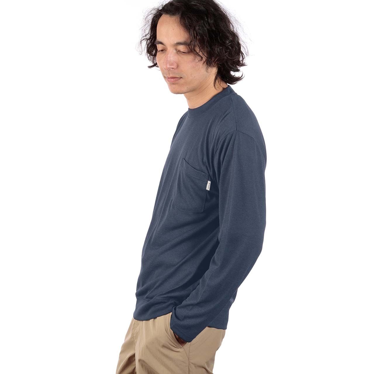 SCメランジクルー (Men's)/アイボリー