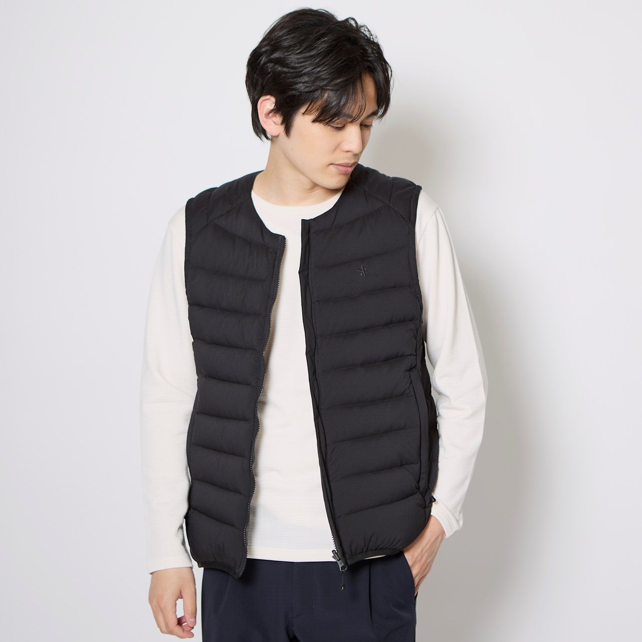 PFユニットダウンベスト/ダークオリーブ