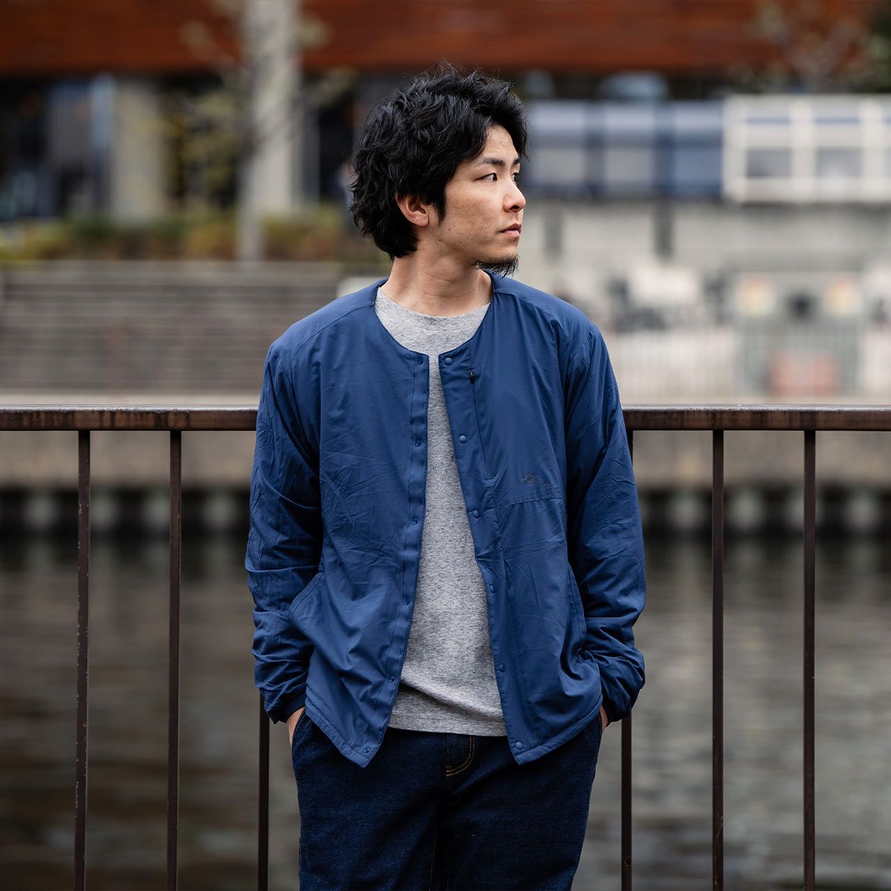 オクタライニングカーディ (Unisex)/グラナイトサンド