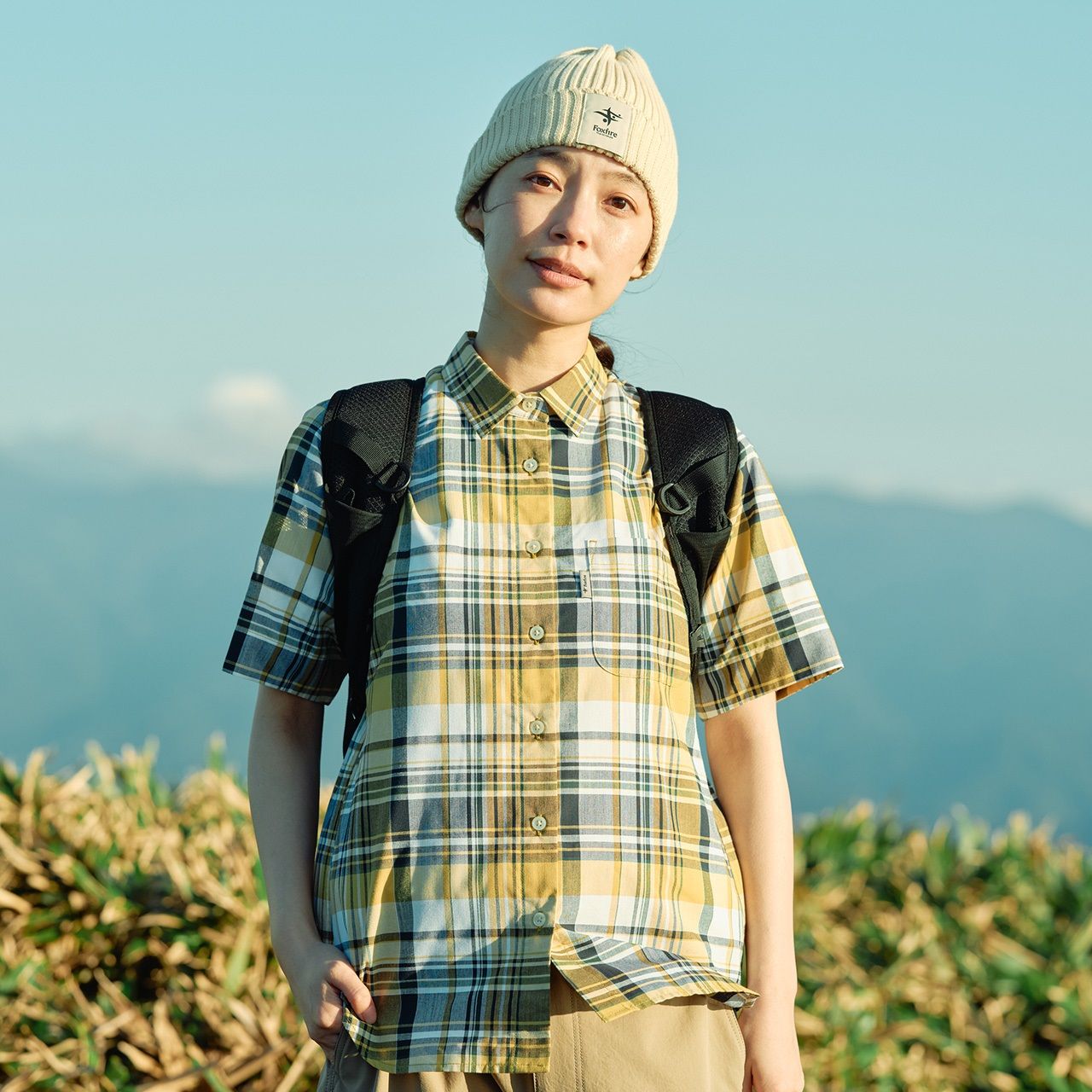 CシールドフレッシュチェックシャツS/S (Women’s)/パープル