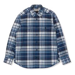 Cシールドフレッシュチェックシャツ (Men's)/ネイビー