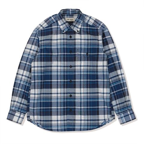 Cシールドフレッシュチェックシャツ (Men's)/ネイビー