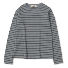 ミニワッフルボーダークルー (Women's)/チャコール